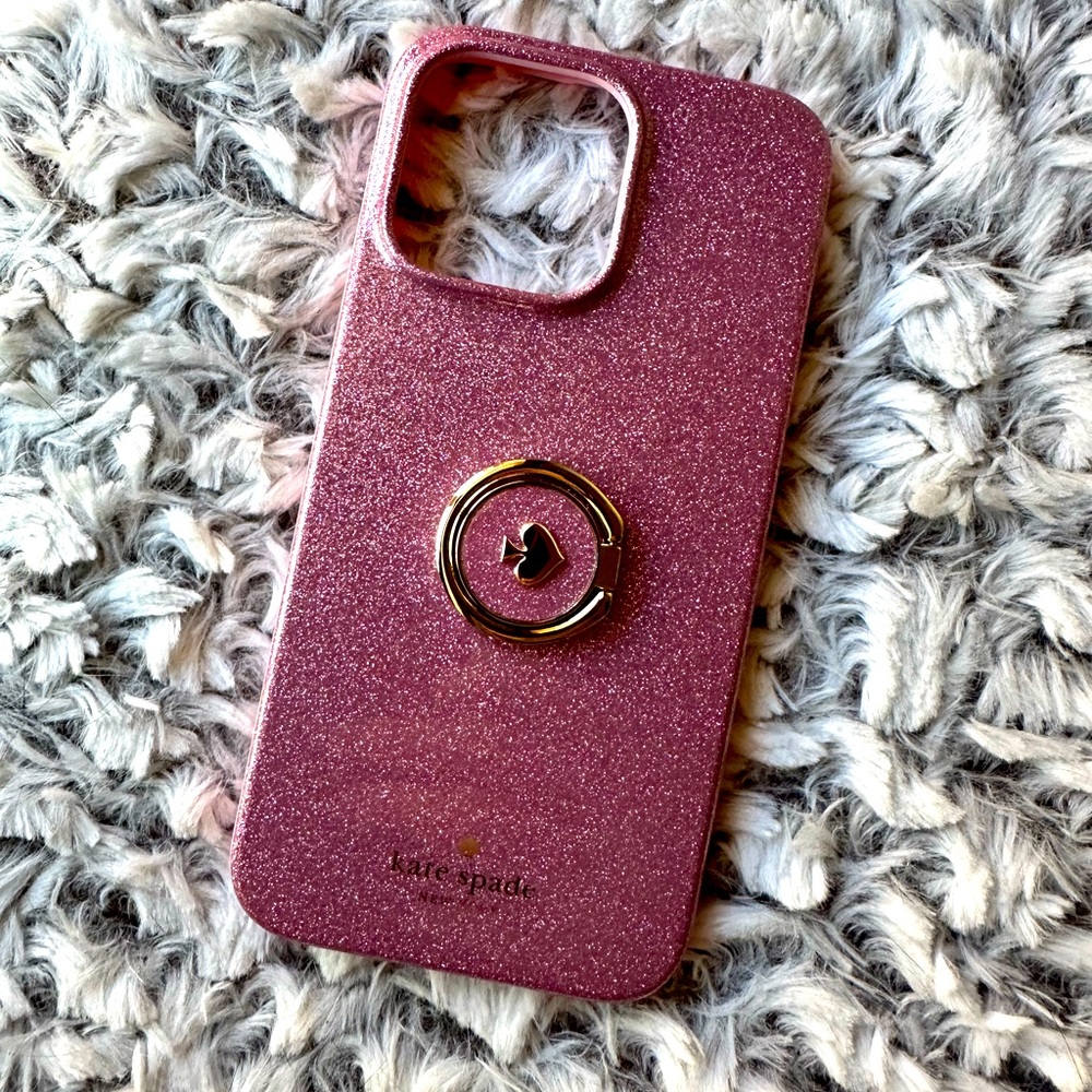 kate spade Pink Glitter Phone Case